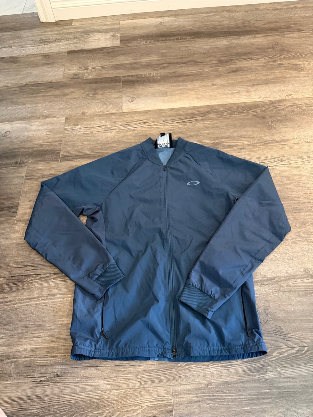 Oakley Men's Dark Navy Full-Zip Windbreaker